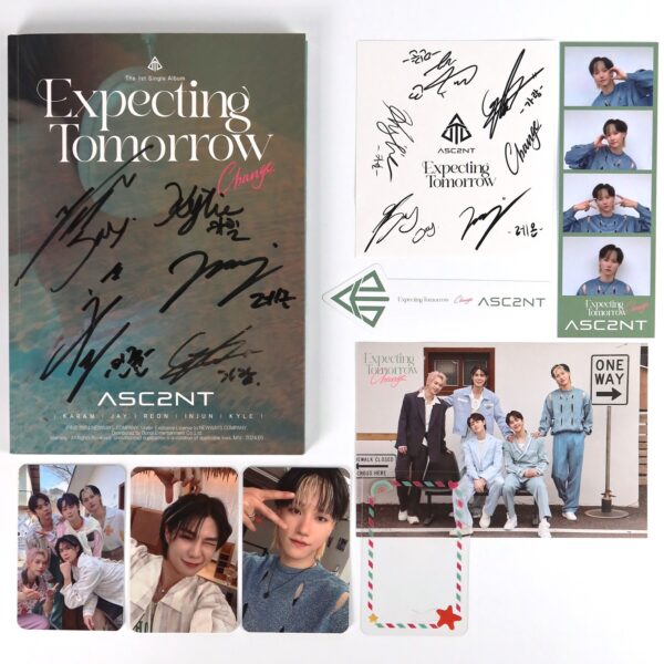 Asc2nt - Expecting Tomorrow [Change Ver.] Signed 1st Single Album CD Promo 2024