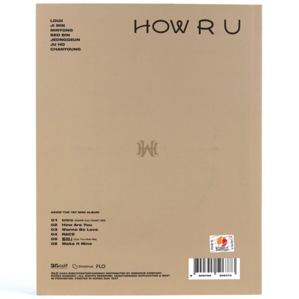 HAWW - How R U [A Ver.] Signed 1st Mini Album CD Promo 2023