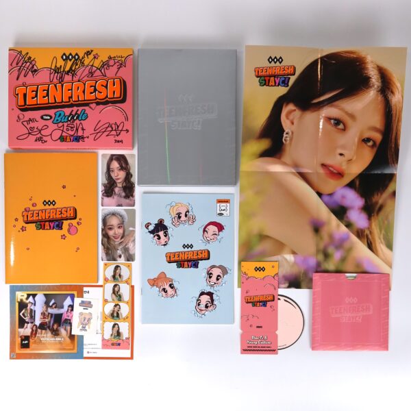 Stayc - Teenfresh [Bubble Ver.] Signed Autographed 3rd Mini Album CD 2023 Bubble