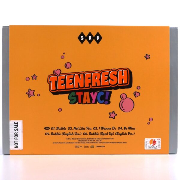 Stayc - Teenfresh [Bubble Ver.] Signed Autographed 3rd Mini Album CD 2023 Bubble