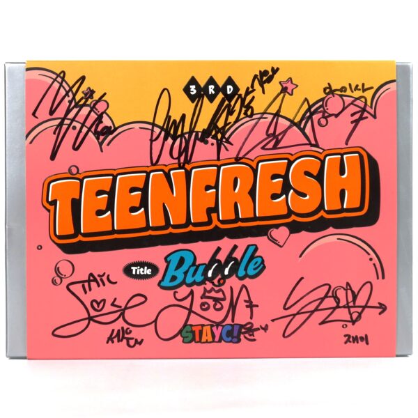 Stayc - Teenfresh [Bubble Ver.] Signed Autographed 3rd Mini Album CD 2023 Bubble
