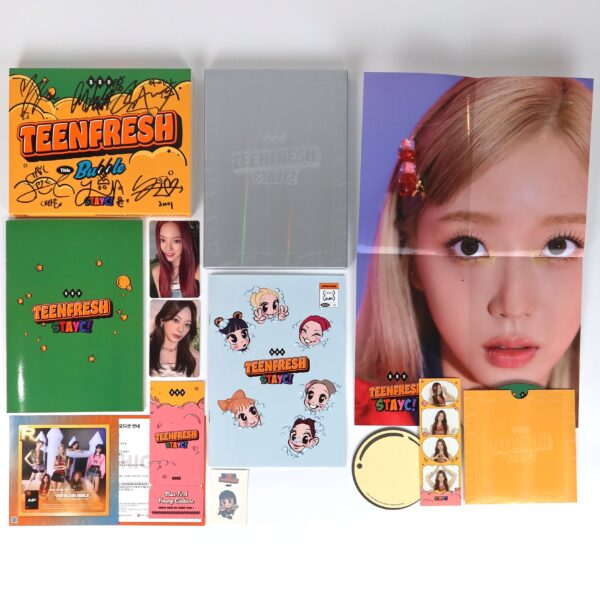 Stayc - Teenfresh [Arcade Ver.] Signed Autographed 3rd Mini Album CD 2023 Bubble