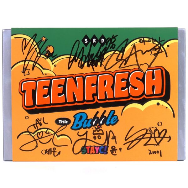 Stayc - Teenfresh [Arcade Ver.] Signed Autographed 3rd Mini Album CD 2023 Bubble