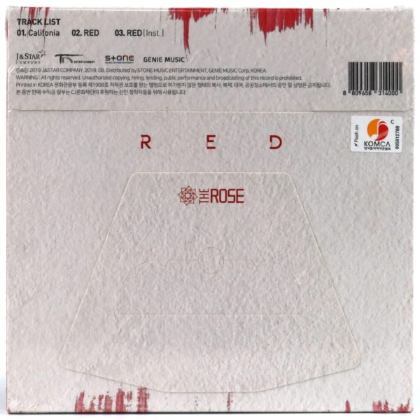 The Rose - Red 3rd Single Album Sealed CD 2019 K-Pop Rock