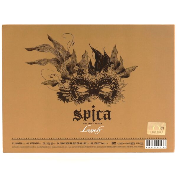 Spica - Lonely 2nd Mini Album CD 2012 K-Pop