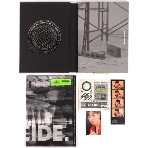 iKON - I Decide [Green Ver.] 3rd Mini Album Signed Autographed CD Promo 2020