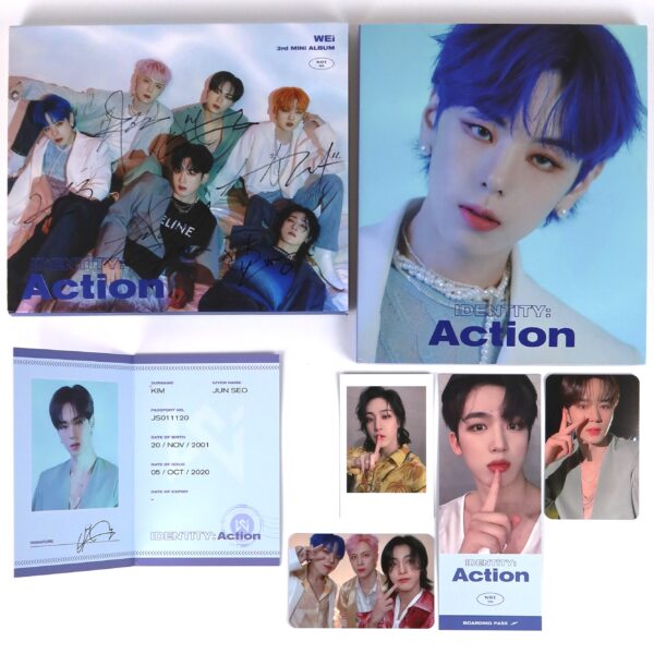 WEi - Identity: Action [Wave Ver.] 3rd Mini Album Signed To Tri.be CD Promo 2021