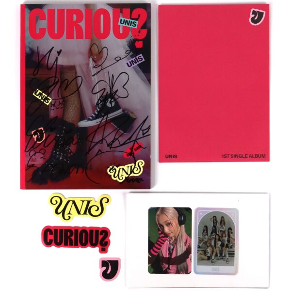 Unis - Curious Signed Autographed Album CD Promo K-Pop 2024