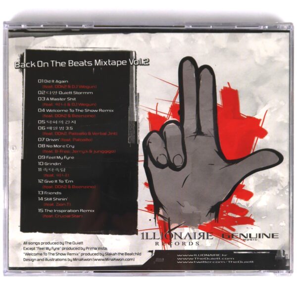 IMG_6232 The Quiett - Back On The Beats Mixtape Vol. 2 Album CD Korean Hip Hop K-Rap 2011