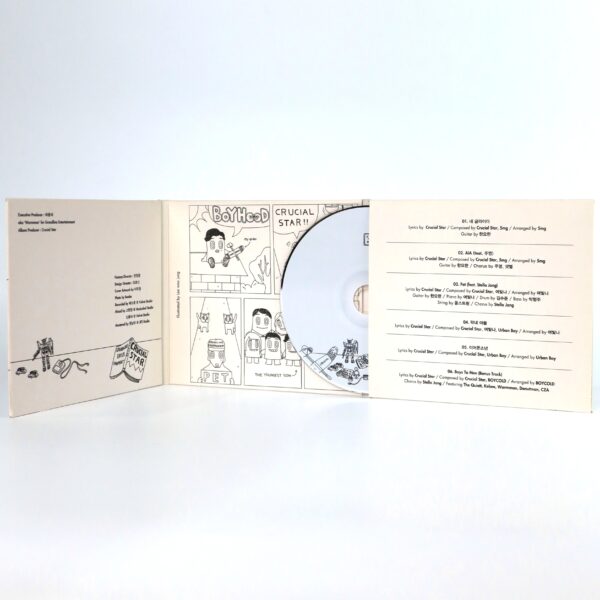 Crucial Star - Boyhood Album CD Korean Hip Hop K-Rap 2015 Stella Jang