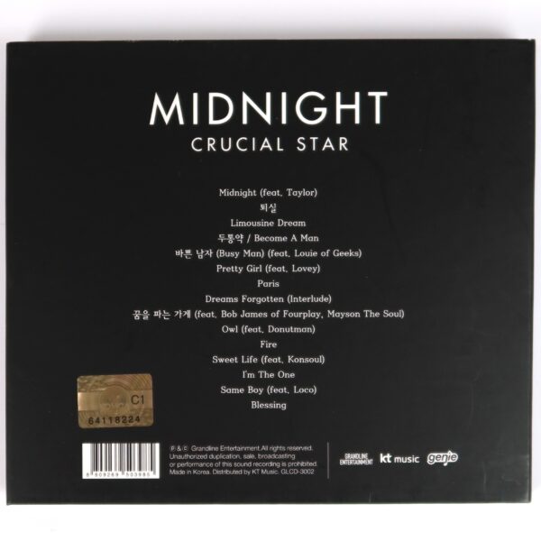 Crucial Star - Midnight Album CD Korean Hip Hop K-Rap 2014