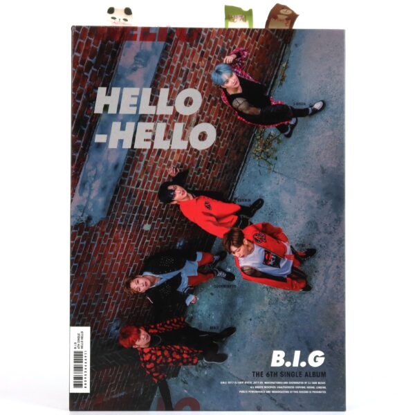 B.I.G - Hello Hello 6th Single Album Pages Signed Autographed CD K-Pop 2017