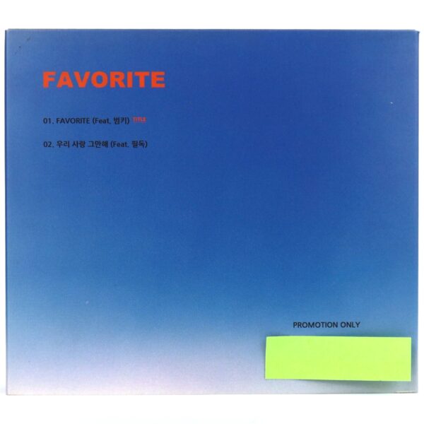 Kanto - Favorite Signed + Message CD Single Album Promo 2020 K-Pop Troy