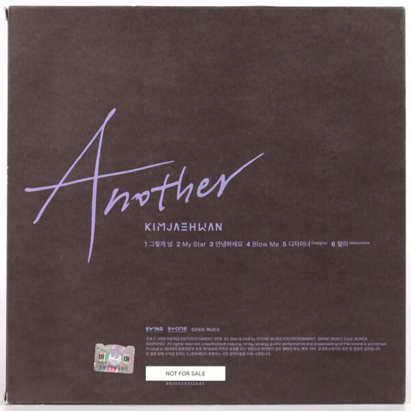 Kim Jae Hwan - Another [Classy Ver.] Signed Album CD Korea Wanna One Jaehwan