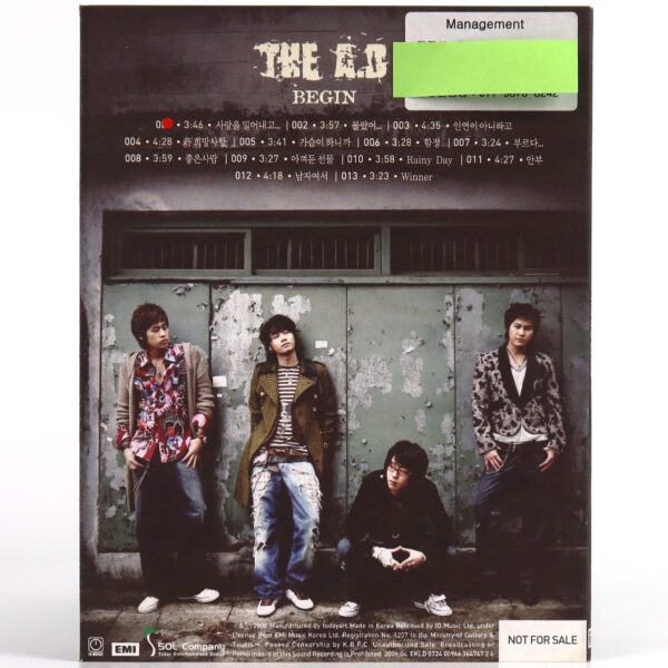 IMG_7255 The A.D - Begin 1st Album CD Promo K-Pop 2006 Korea The Another Dream