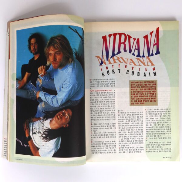 Mark Wood in Hot Music Magazine Korea June 1991 Korean Nirvana Interview