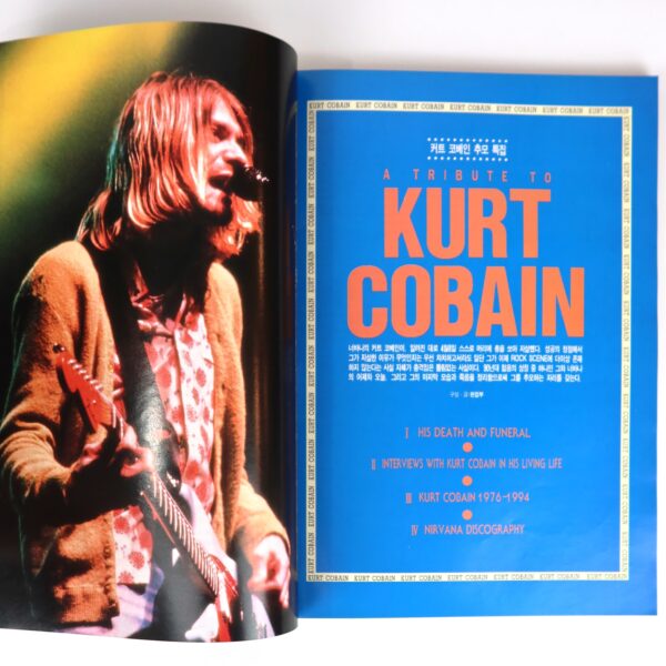 Nirvana Kurt Cobain in Hot Music Magazine Korea May 1994 Metallica Pink Floyd