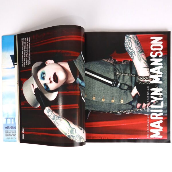 Marilyn Manson in Hot Music Magazine Korea May 2003 Crash Signed