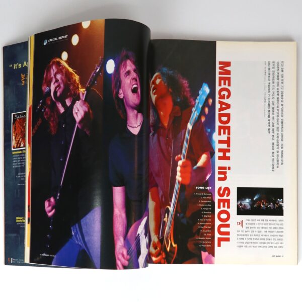 Pantera in Hot Music Magazine Korea April 2000 Megadeth No Doubt