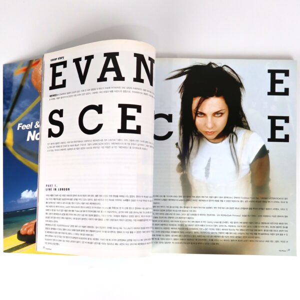 Evanescence in Hot Music Magazine Korea July 2003 Helloween