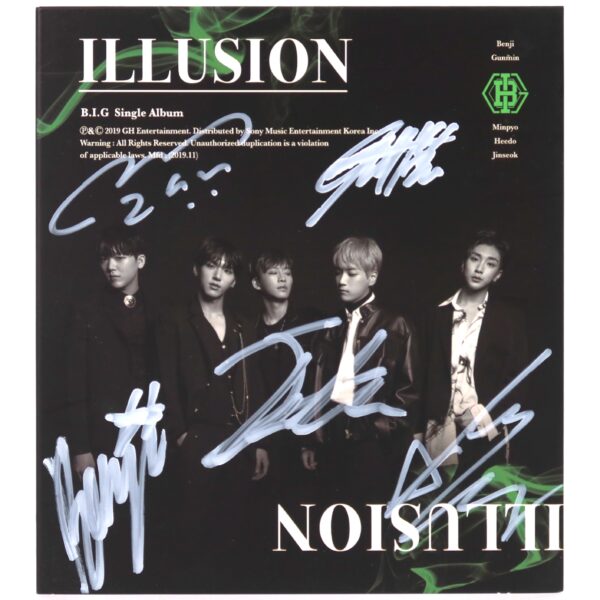 B.I.G - Illusion Signed Autographed CD Single Album Promo K-Pop 2019