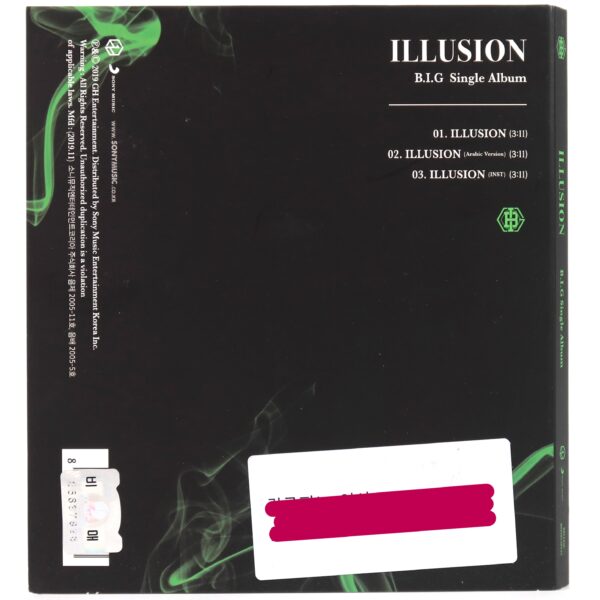 B.I.G - Illusion Signed Autographed CD Single Album Promo K-Pop 2019