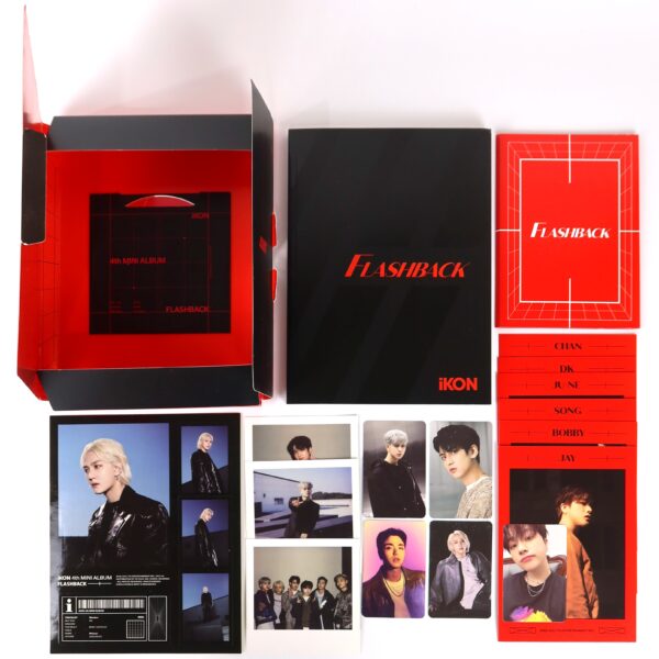 iKon - Flashback [Red Ver.] 4th Mini Album Signed Promo CD 2022 [read]