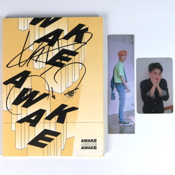 JBJ95 - Awake [Yellow Ver.] 2nd Mini Album Signed Autographed CD Promo 2019