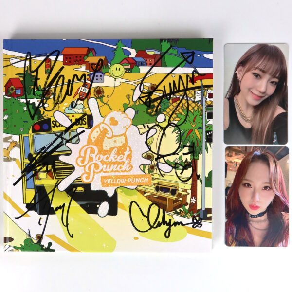 Rocket Punch - Yellow Punch 4th Mini Album Signed Autographed CD Promo 2022