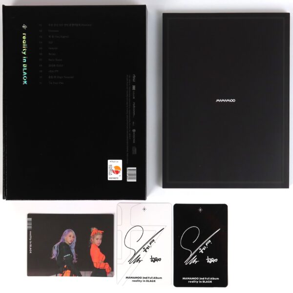 Mamamoo - Reality In Black Album CD + Solar Photocard Set