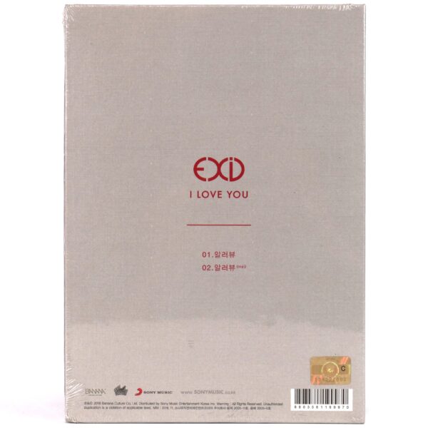 EXID - I Love You Single Album CD Sealed K-Pop 2018