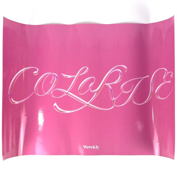 Weeekly - Colorise Signed Autographed Poster Pink