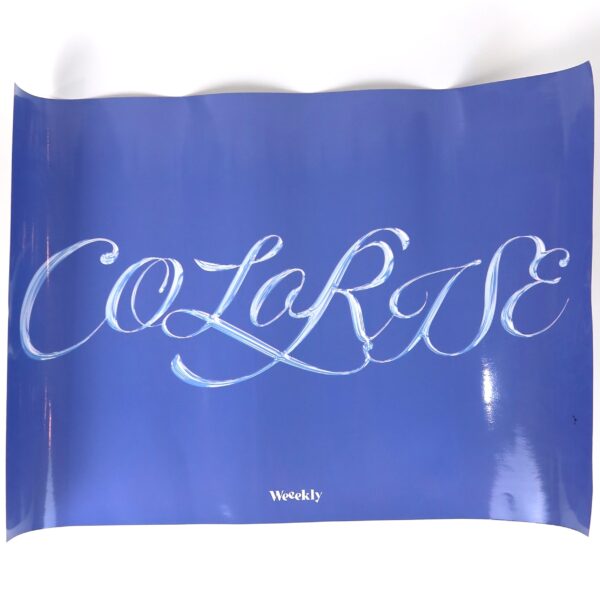 Weeekly - Colorise Signed Autographed Poster Blue