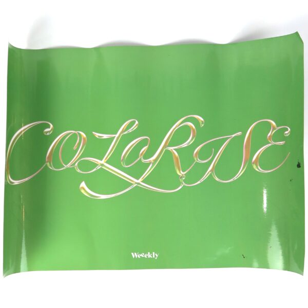 Weeekly - Colorise Signed Autographed Poster Green
