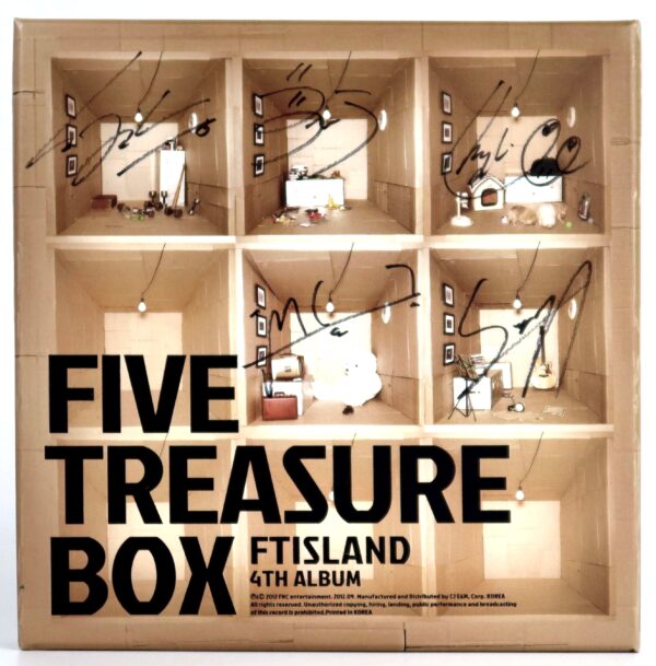 FTIsland - Five Treasure Box Signed Autographed CD Album 2012 K-Pop