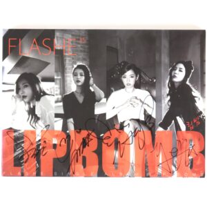 Flashe - Lip Bomb Signed Autographed CD Single Album Promo 2016 K-Pop