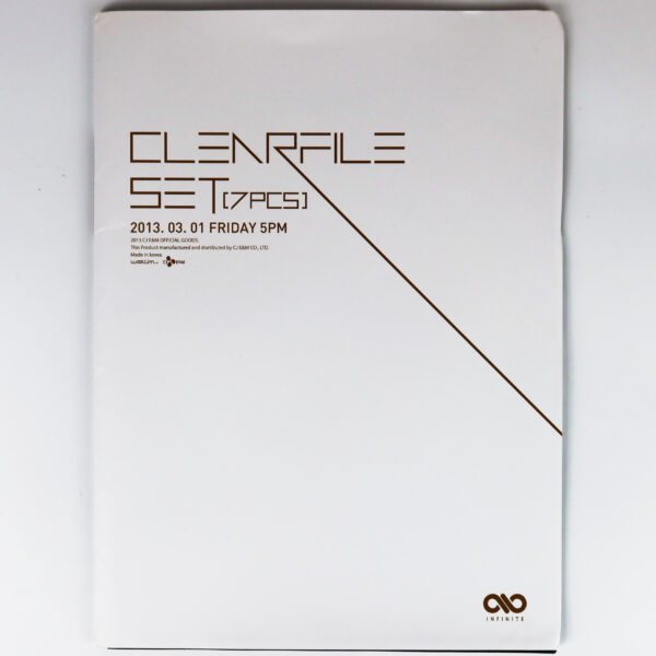 Infinite Clear File Set 7 Pcs Concert Goods 2013.03.01 K-Pop
