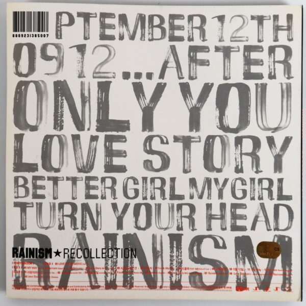 Rain - Rainism Recollection Album CD + DVD + Photobook 2008 Bi