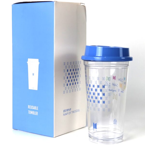 BTS Map Of The Soul Pop-Up Reusable Tumbler Set