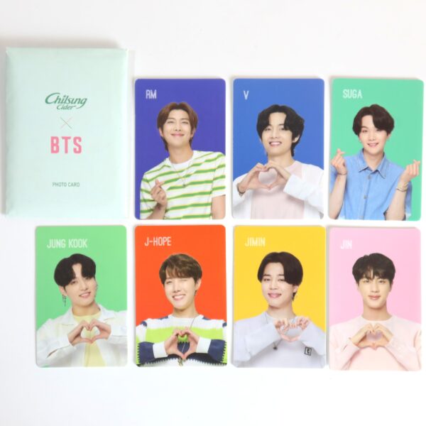 Chilsung Cider x BTS Photo Card Photocard Complete Set of 7