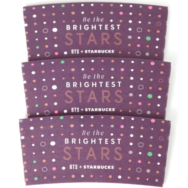 IMG_1874 BTS + Starbucks The Brightest Stars Cup Holder Set of 3