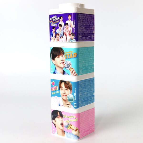 BTS x Baskin Robbins Ice Cream J-Hope Suga Jin Group Empty Packaging Set