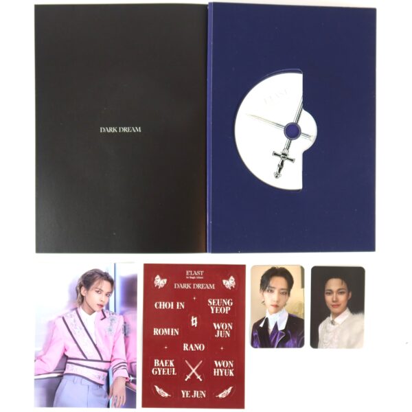 IMG_2726 E'Last - Dark Dream 1st Single Album Signed + Message CD K-Pop 2021