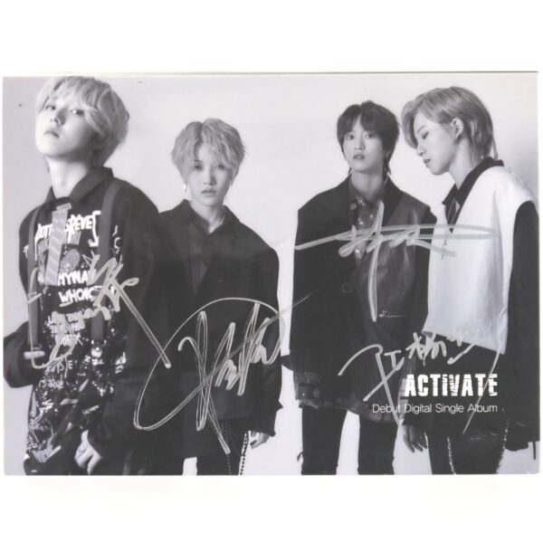 Fanxy Red - Activate Debut Single Album Signed Autographed CD Promo K-Pop 2019