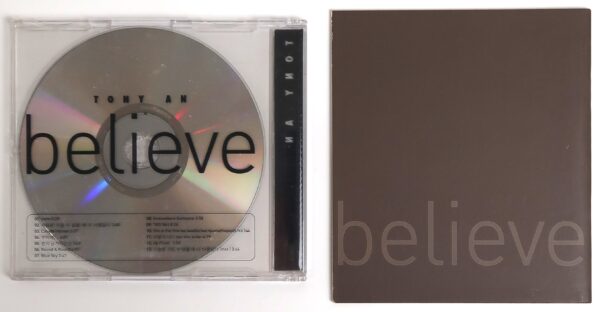 IMG_993107 Tony An - Believe 1st Album CD 2004 Ahn H.O.T. K-Pop 2004 Thin Case