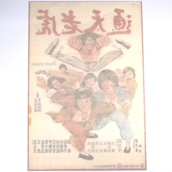 Tong-Chun's Roar (1980) Vintage Korean Movie Poster Korea Casanova Wong 통천노호