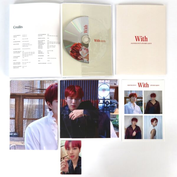 Nam Woo Hyun - With [A Ver.] 4th Mini Album Signed Promo CD 2021 Infinite
