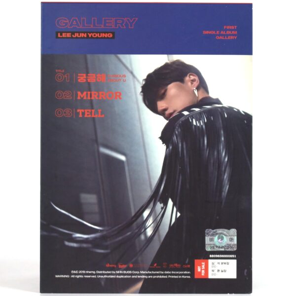 Lee Jun Young - Gallery Signed Autographed CD Album Promo K-Pop