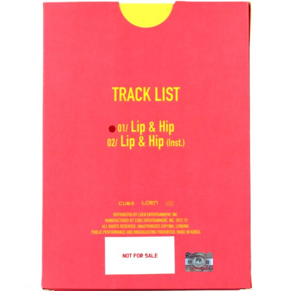 Hyuna - Lip & Hip Thanx Single Album CD Promo 2017 4Minute