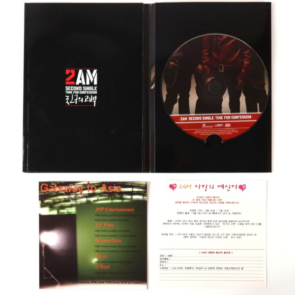 2AM - Time For Confession Second Single Album CD 2009 K-Pop